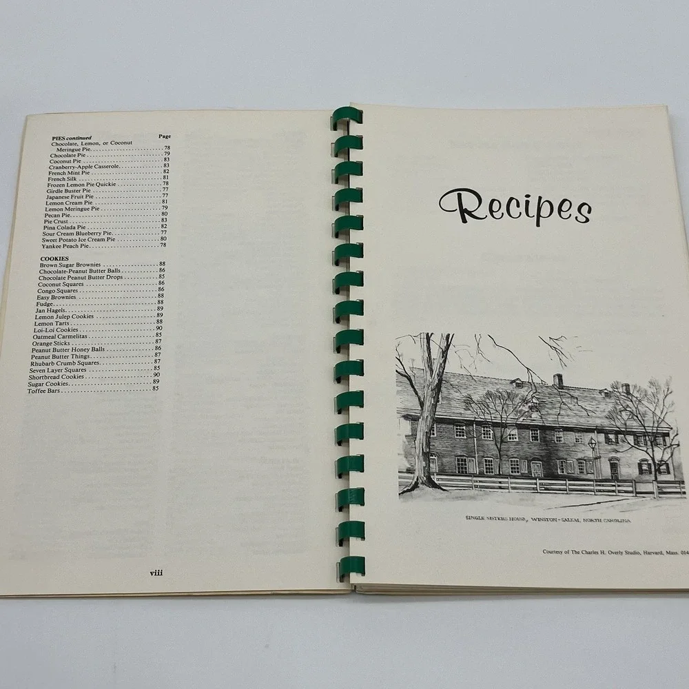Vtg Hasty Elementary School PTA Cookbook Southern N.C. Recipes Spiral Bound
